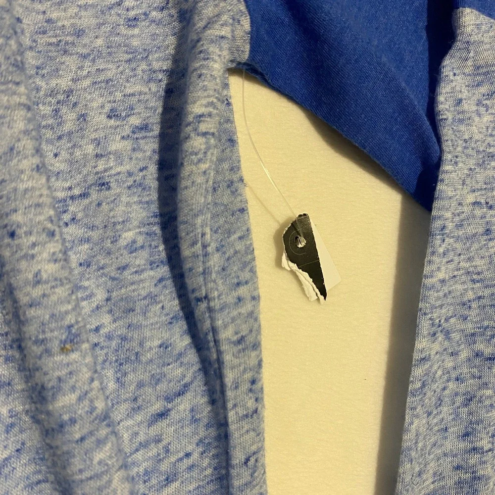 NBA Dallas Mavericks Womens XL Long Sleeve Raglan T-Shirt Blue Heather - Picture 3 of 9